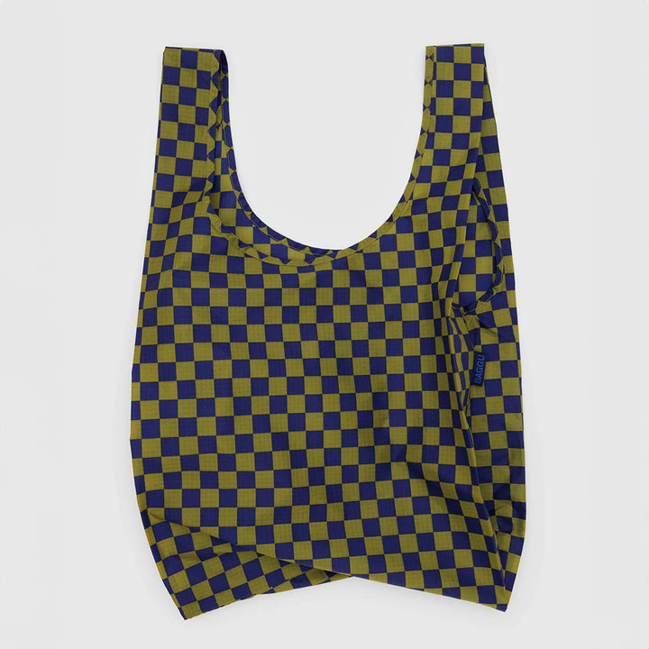 Standard Baggu - Pear Navy Check