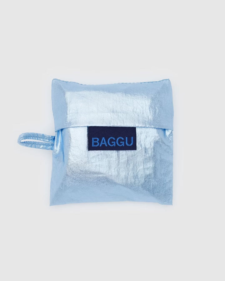 Baby Baggu - Metallic Light Blue