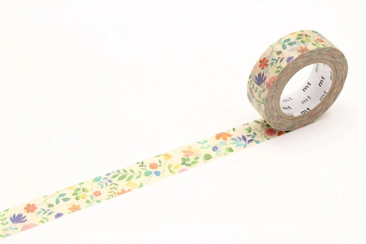 Single Roll of Tape - Watercolour Flowers