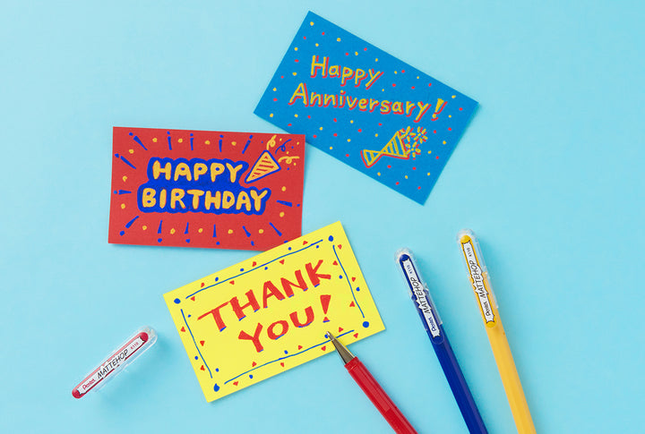 Hybrid Mattehop Gel Pen Set - Set of 7 - Original