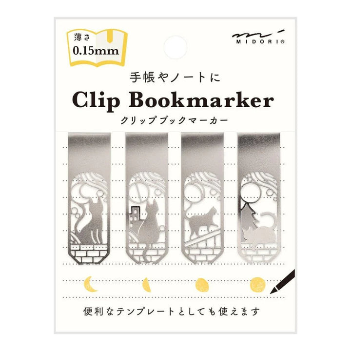 Clip Marker Bookmark - Cat and Moon