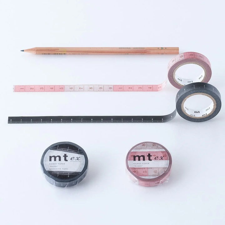 10mm Roll of Tape - Black Ruler