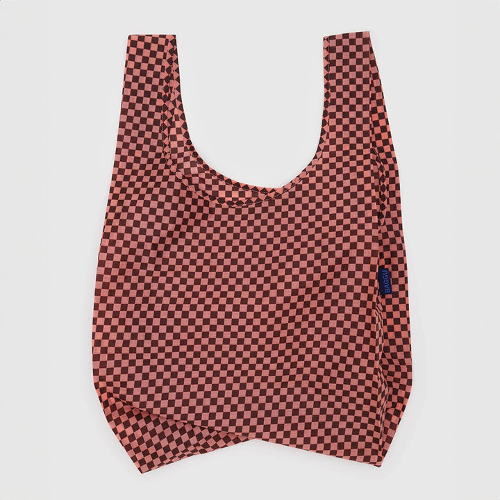 Standard Baggu - Pink Brown Check