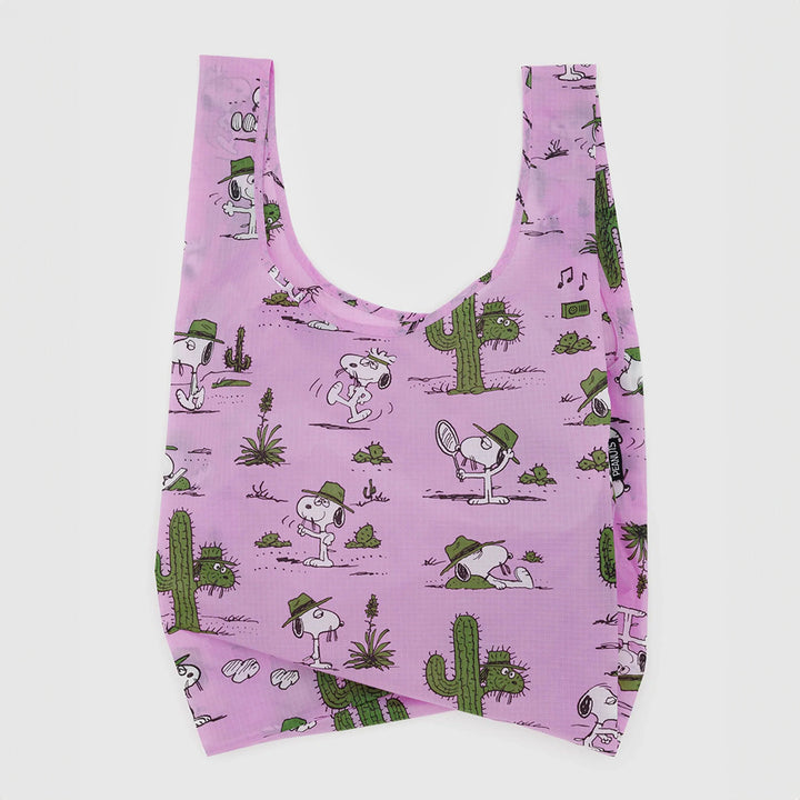 x Peanuts - Standard Baggu - Pink Spike Cactus Snoopy