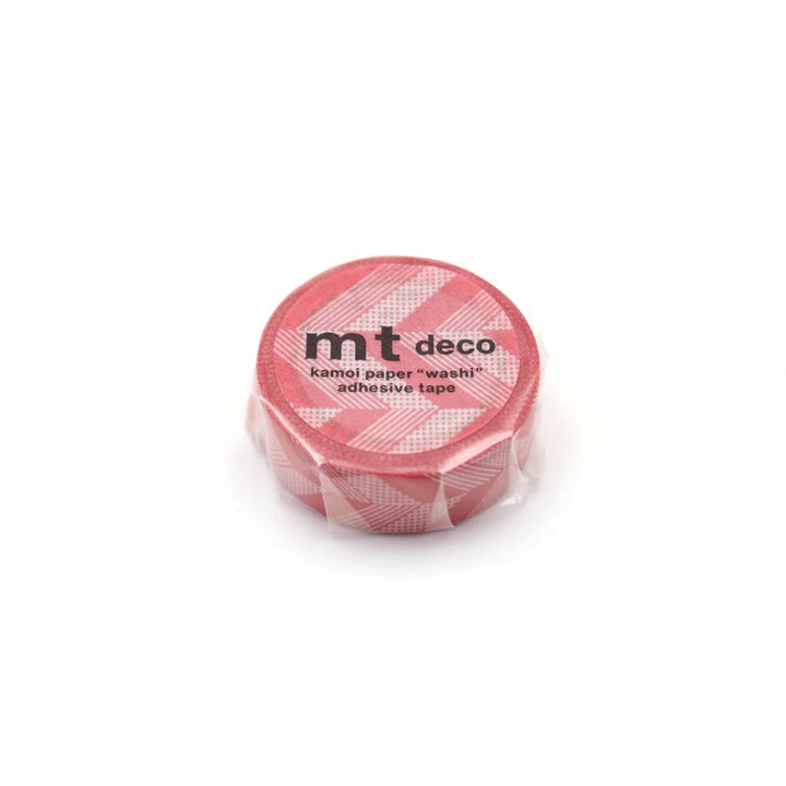 15mm Roll of Tape - Multi-Stripe Pink