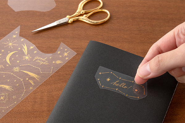 Gold Foil Transfer Stickers - Stars