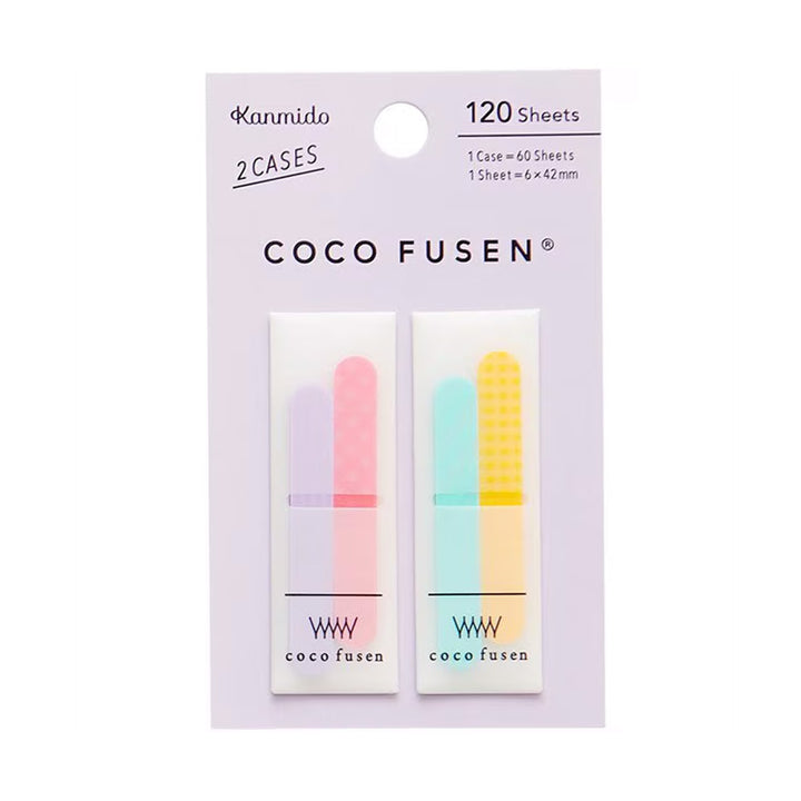 Coco Fusen Index Markers - Small - Pattern Purple