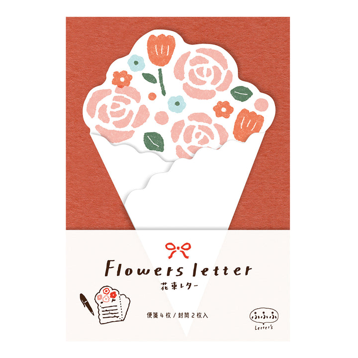 Flower Bouquet Letter Set - Roses and Tulips