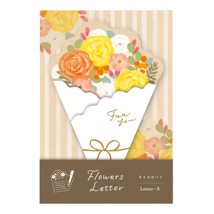 Flower Bouquet Letter Set - Rose Bunch