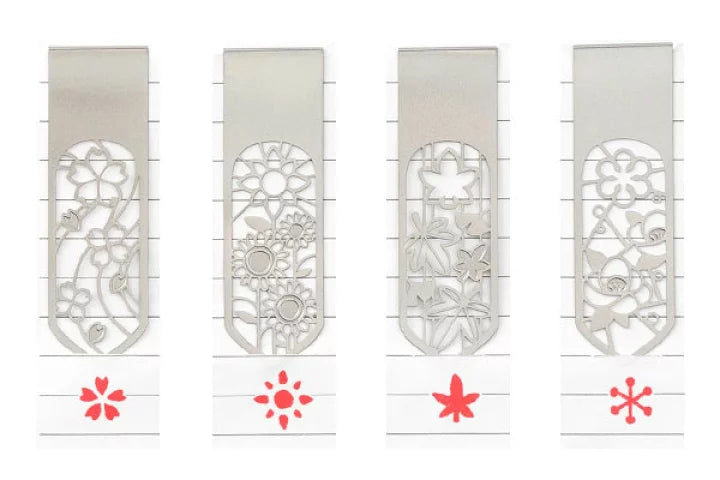 Clip Marker Bookmark - Floral