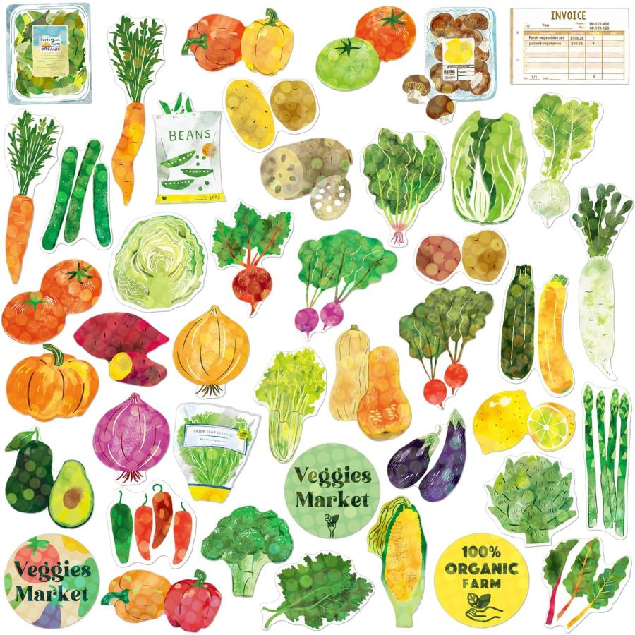 HACO Seal Sticker Flakes - Vegetable Box