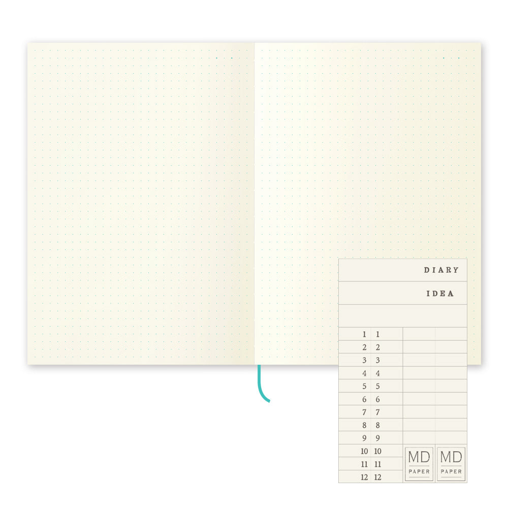 Midori MD Note Journal - Dot Grid Notebook - A5