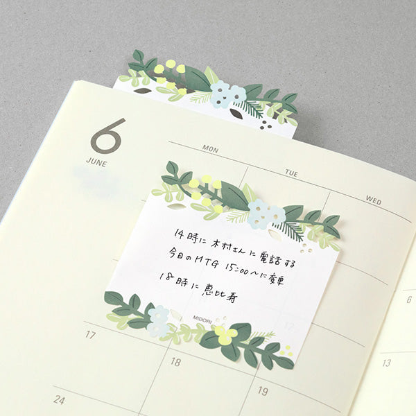 Die Cut Sticky Notes - Floral Note