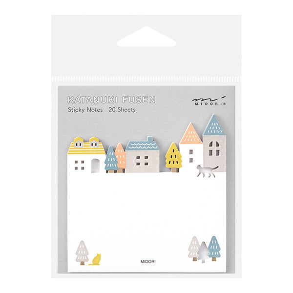 Die Cut Sticky Notes - Street Houses