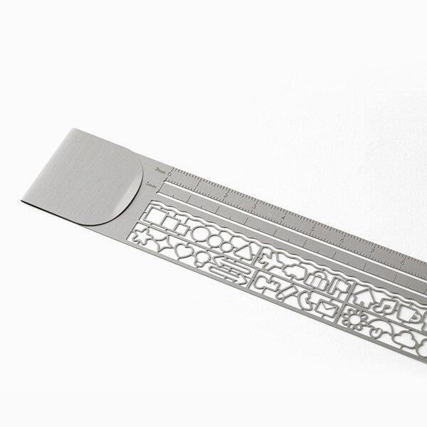 Clip Ruler / Bookmark / Stencil - tactile sensibility #option_silver-with-original-mix