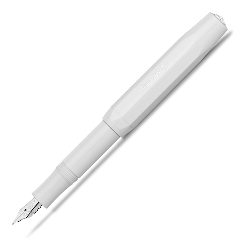 Medium Skyline Fountain Pen - White - Medium Nib