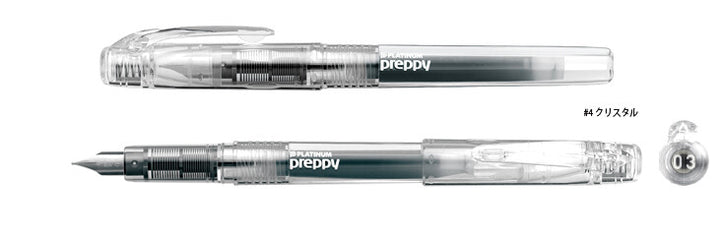 Preppy Fountain Pen - Crystal Clear