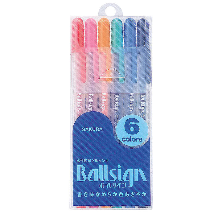 Ballsign Gel Pens - Set of 6