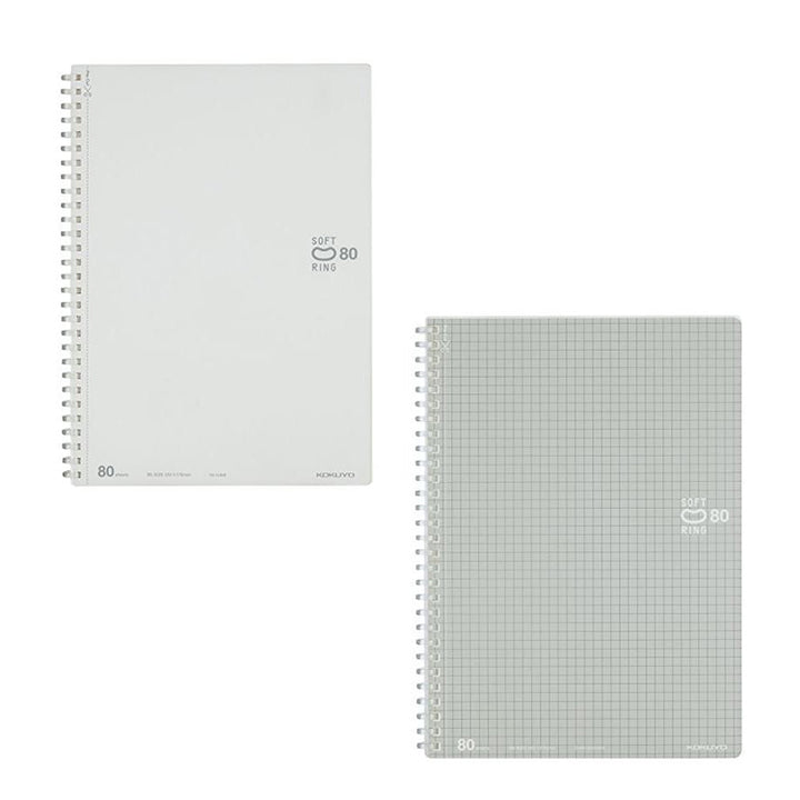 Soft Jelly Ring Notebook - Grid or Plain Paper