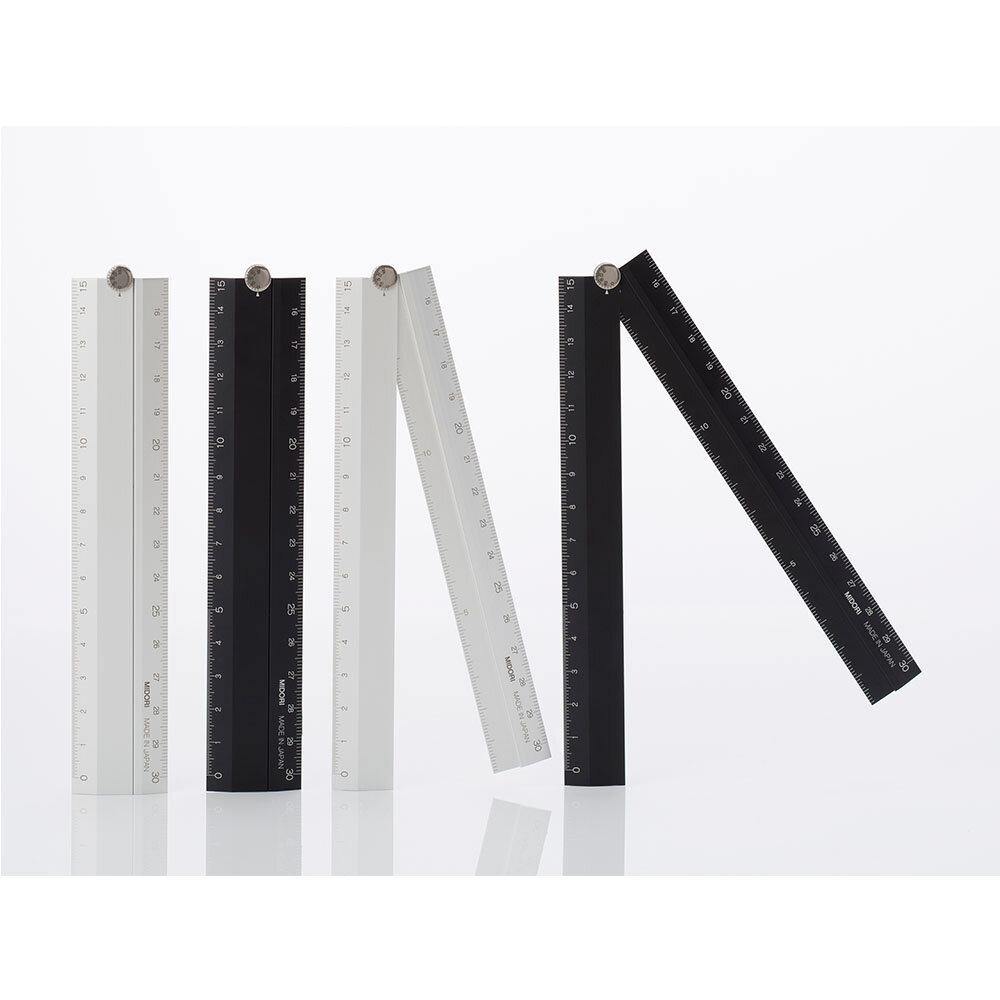 30cm Aluminium Multi Fold Out Ruler - tactile sensibility #colour_silver