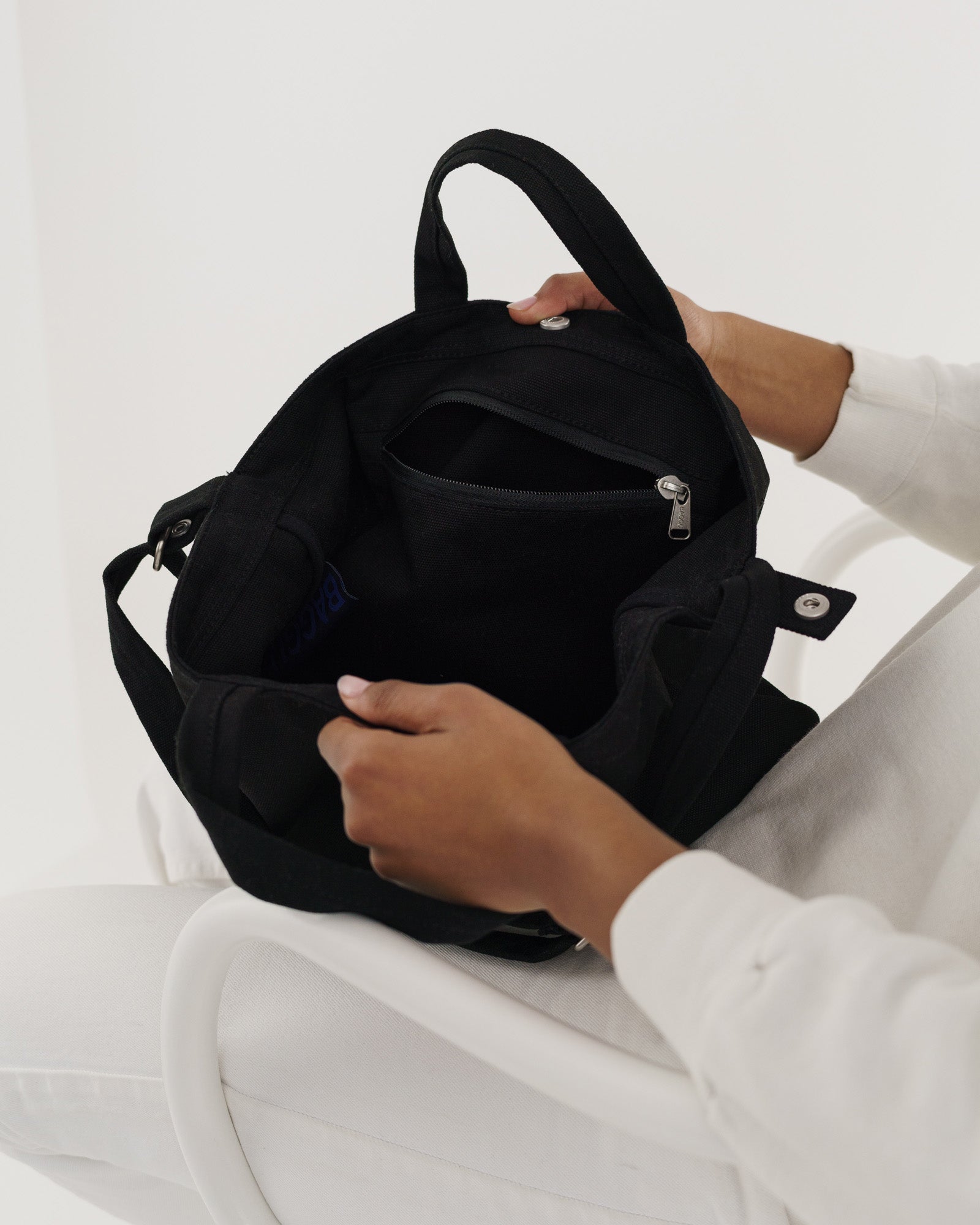 Baggu Horizontal Duck Bag Black TACTO STUDIO