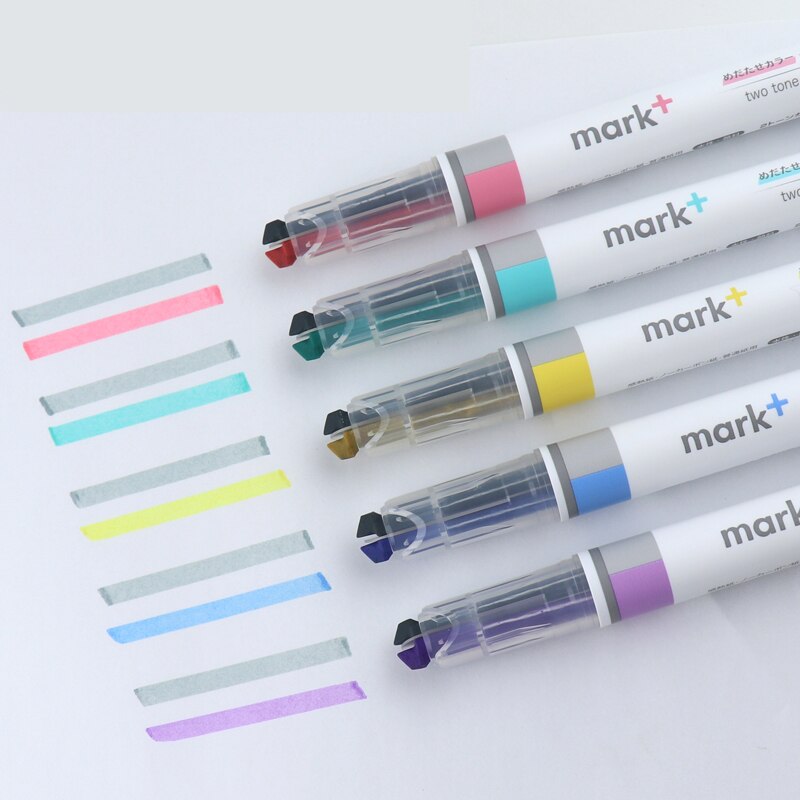 Mark+ Dual Tone Highlighter - Colour / Grey