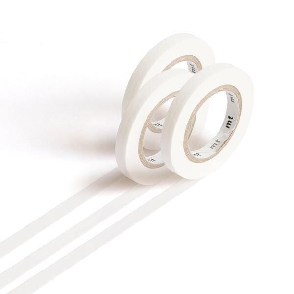 6mm Slim Tape - Pack of 3 - tactile sensibility #colour_matte-white