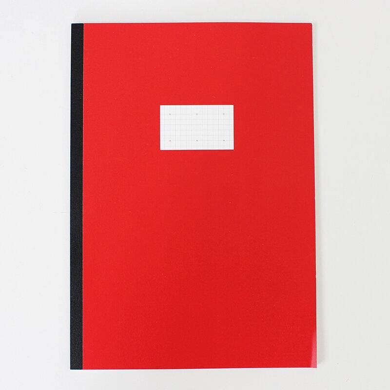 PAPERWAYS - Notebook - Large - tactile sensibility #option_red-cover-with-cross-grid-paper