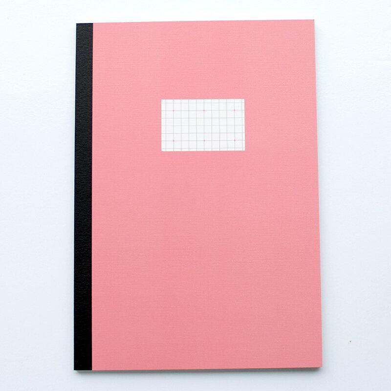 PAPERWAYS - Notebook - Medium - tactile sensibility #option_pink-cover-with-cross-grid-paper