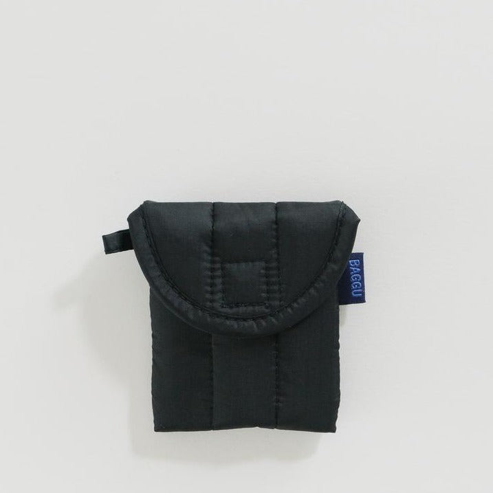 Puffy Earbuds / Cords Case - Black