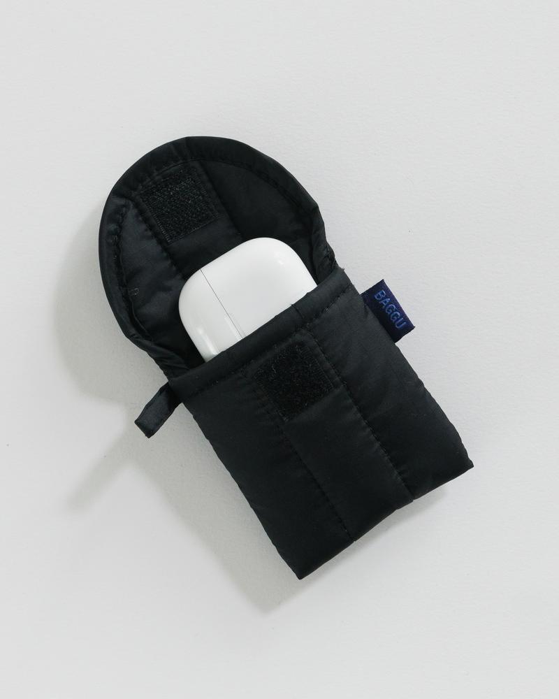 Puffy Earbuds / Cords Case - Black