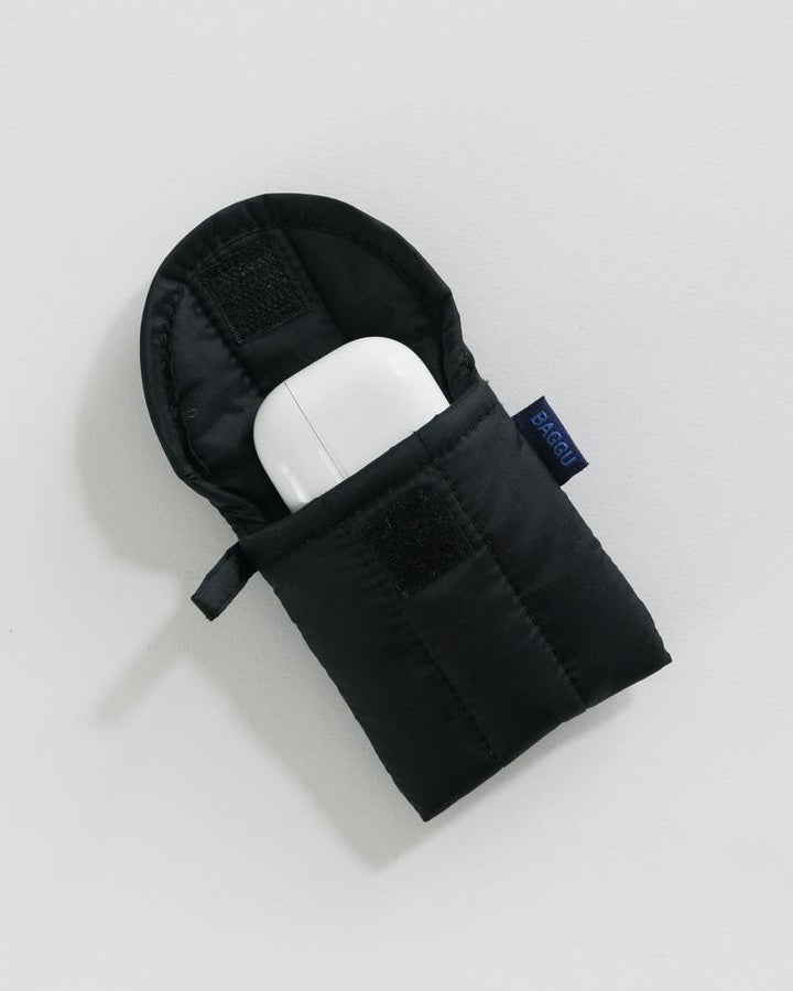 Puffy Earbuds / Cords Case - Black