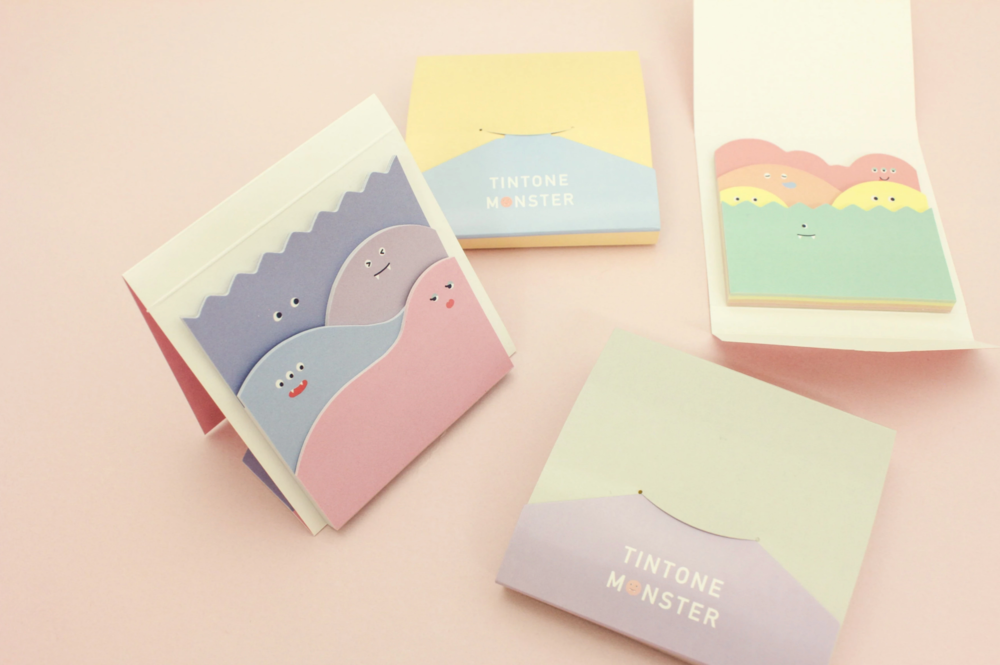 Monster Husen Sticky Notes - Thoughtful - tactile sensibility