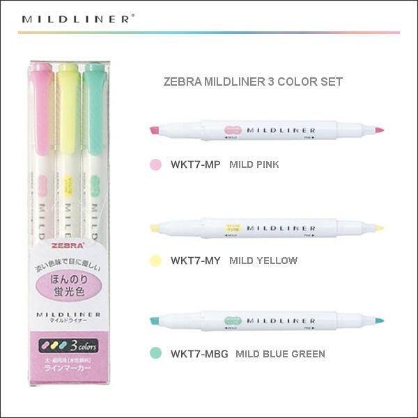 Mildliner Highlighter Markers - Set of 3 or 5 - Light Fluorescent – TACTO  STUDIO