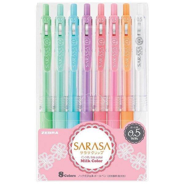 Sarasa Clip Retractable Gel Pens - Milk Pastels - tactile sensibility