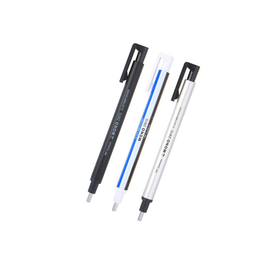 Round Rotating Eraser Mono Zero Mechanical Eraser – Round & Rectangular Tip • Tombow • TACTO ...