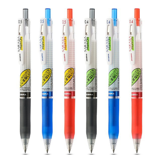 Zebra Blen Retractable Ballpoint Pen, Fine Point 0.5mm, Black Ink, Sticky Notes Value Set, Size: 0.5 mm